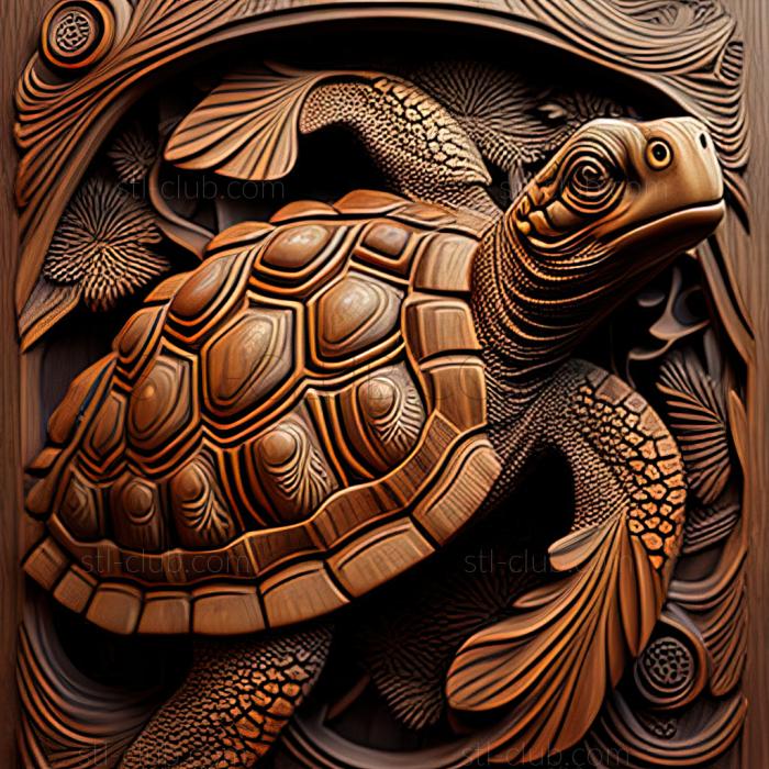 3D model st Diego turtle famous animal (STL)